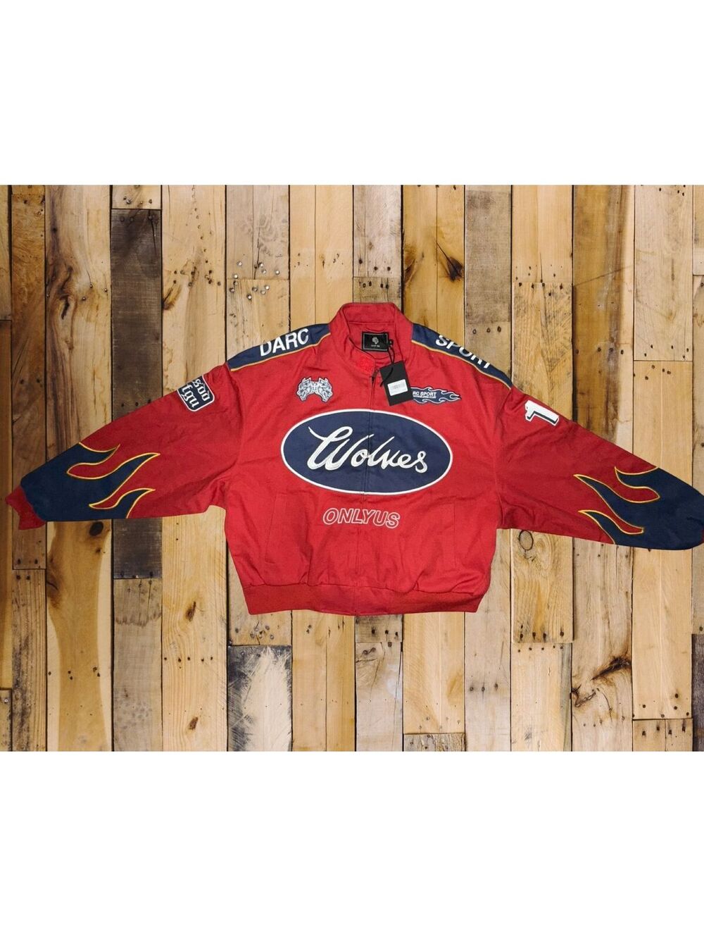 Darc Sport Wolves Ride The Fire Gordon Racing Jacket 114 of 500 Made Large Rare